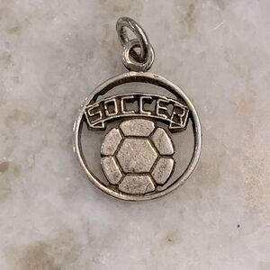 .925 Soccer Sterling Silver Jewelry Charm
